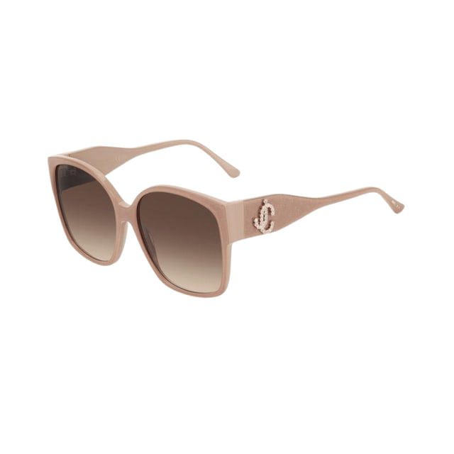 Jimmy Choo NOEMI/S Nude Glitter / Brown Gradient Sunglasses