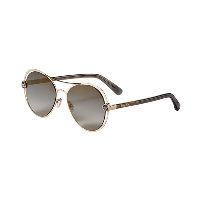 Jimmy Choo SARAH/S Gold Black / Grey Gradient Gold Mirror Sunglasses