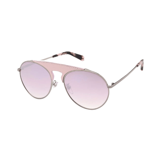 Loewe LW40005U Pink Leather / Bordeaux Mirror Sunglasses