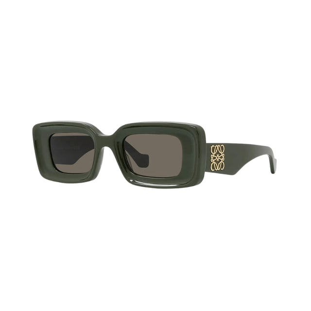 Loewe LW40101I Shiny Dark Green / Brown Sunglasses Loewe LW40101I Shiny Dark Green / Brown Sunglasses