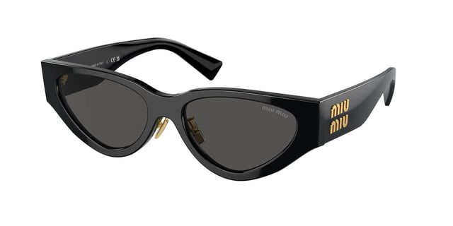 Miu Miu MU03ZS Black / Dark Grey Sunglasses