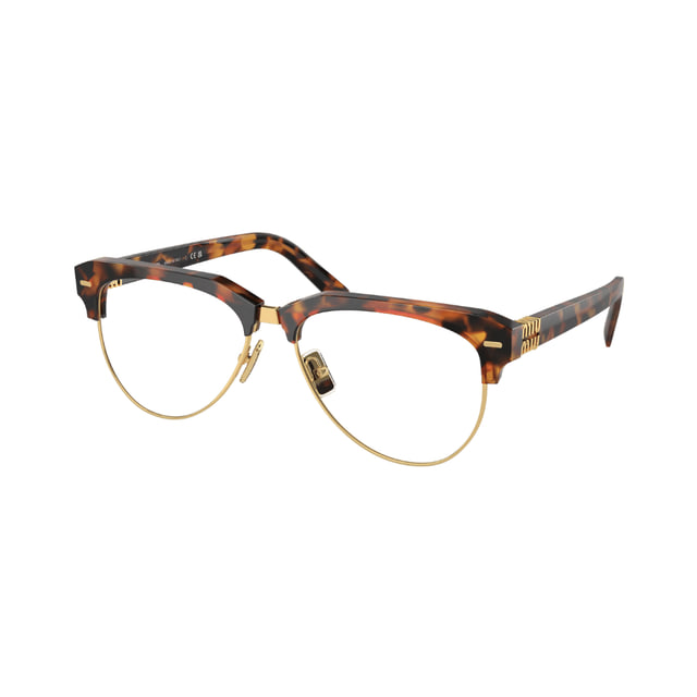 Miu Miu MU09ZS Cork Tortoise / Clear Blue Light Filter Eyeglasses