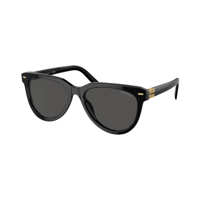 Miu Miu MU12ZS Black / Dark Grey Sunglasses