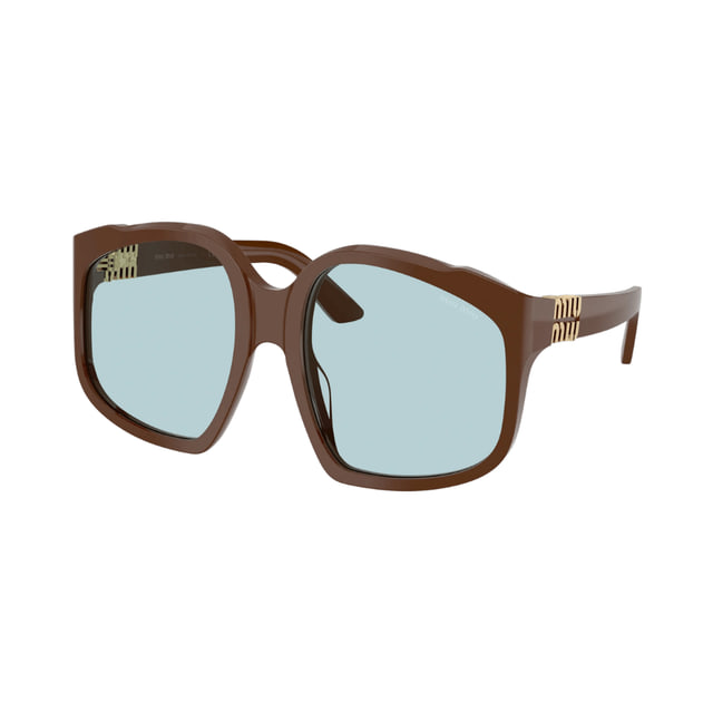 Miu Miu MUA07S Shiny Brown Chocolate / Light Blue product photo 1