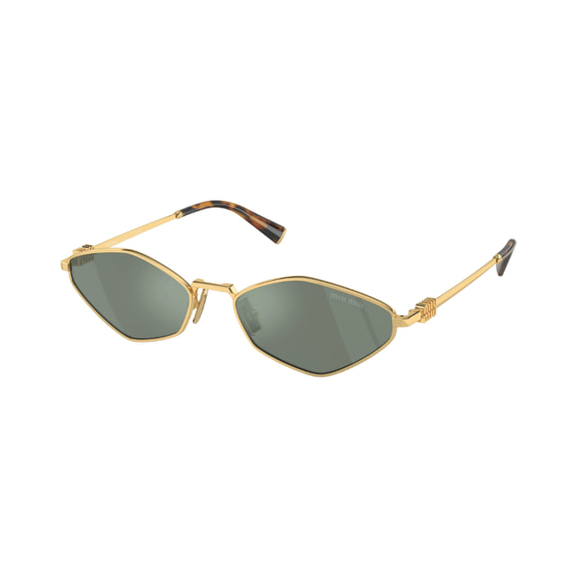 Miu Miu MU56ZS Gold / Green Mirror Internal Silver product photo 1