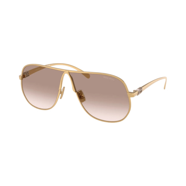 Miu Miu MUA56S Shiny Gold / Brown Gradient