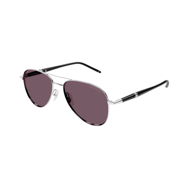Montblanc MB0345S Silver Black / Violet Montblanc MB0345S Silver Black / Violet