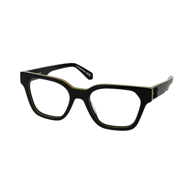 Off-White OERJ07P STYLE 7P Black / Yellow / Clear Eyeglasses product photo 1