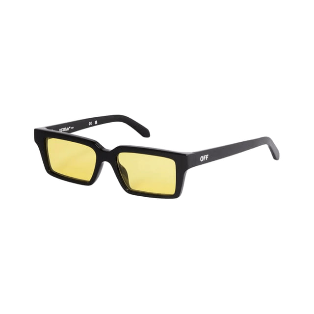 Off-White OERI13A WARREN Shiny Black / Yellow Sunglasses product photo 1