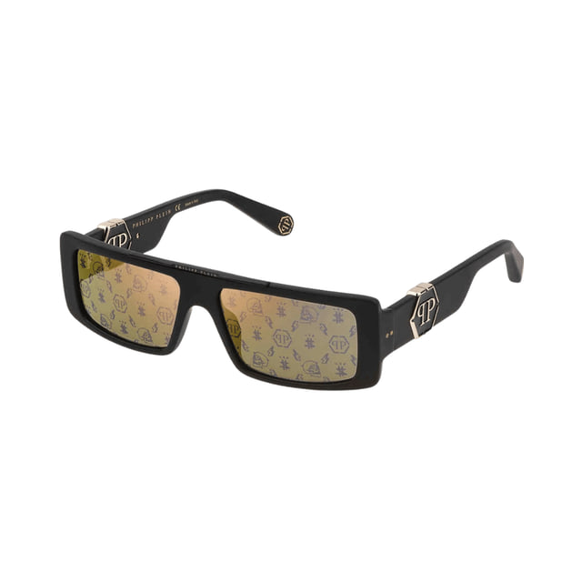 Philipp Plein SPP003M Matt Black / Gold Mirror with Pattern product photo 1