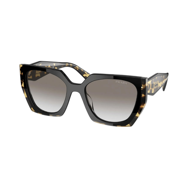 Prada PR15WS Black Medium Tortoise / Grey Gradient Sunglasses