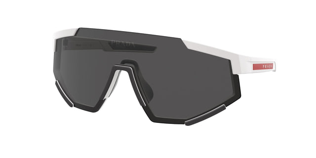 Prada PS04WSF White Rubber / Dark Grey Sunglasses
