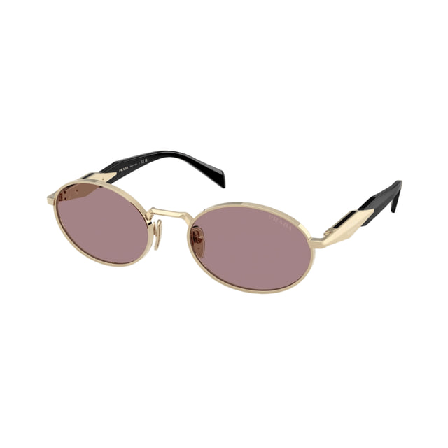 Prada PR65ZS Pale Gold / Light Purple Brown Sunglasses