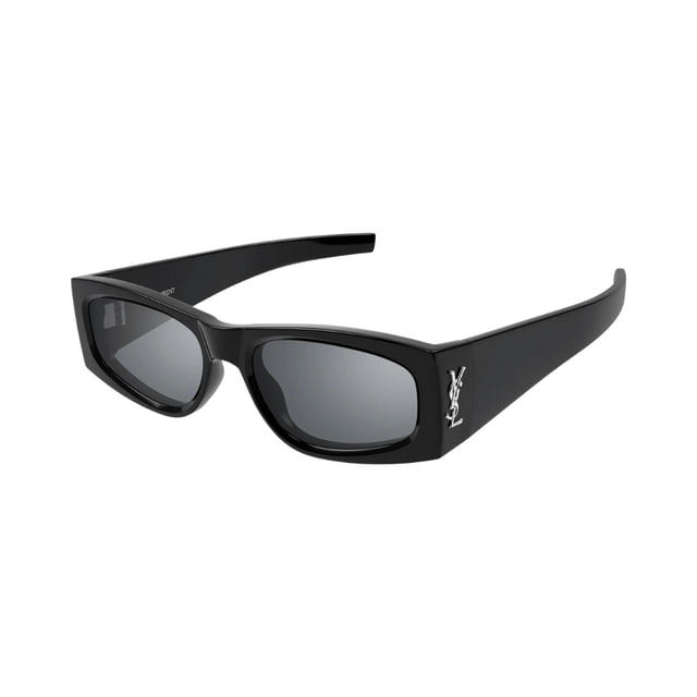 Saint Laurent SLM140/F Shiny Black / Grey Silver Mirror Saint Laurent SLM140/F Shiny Black / Grey Silver Mirror