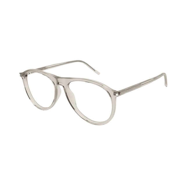 Saint Laurent SL667OPT Transparent Beige / Transparent AR Eyeglasses