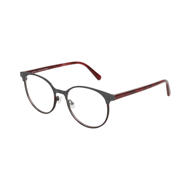 Stella McCartney SC0145O Ruthenium Havana Burgundy / Demo Eyeglasses