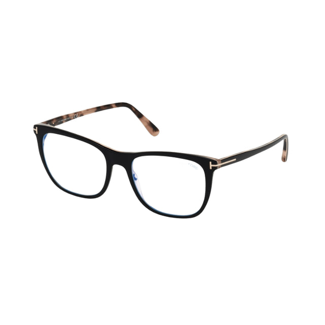 Tom Ford FT5672-B Black Havana / Blue Block Eyeglasses