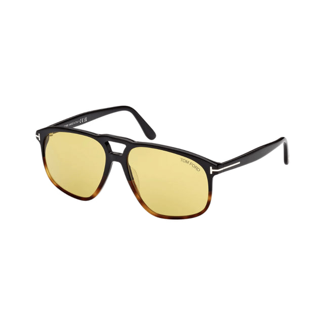Tom Ford FT1000/S Pierre-02 Black to Dark Havana / Brown Sunglasses