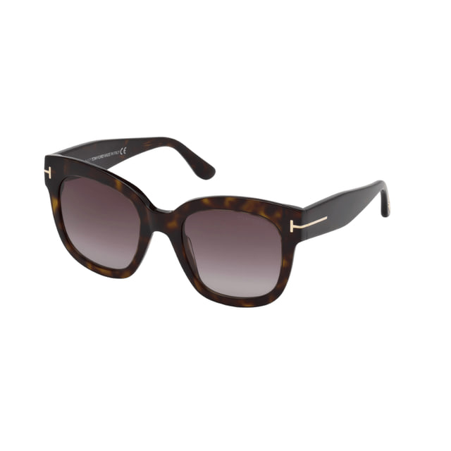Tom Ford FT0613/S Beatrix-02 Dark Havana / Brown Gradient Polarized Sunglasses
