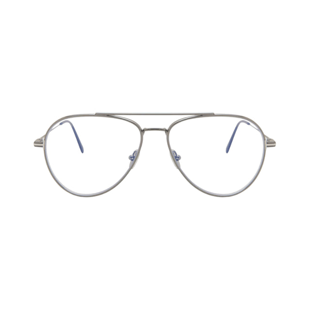 Tom Ford FT5800-B/V Shiny Gunmetal / Clear Blue Light Block Eyeglasses