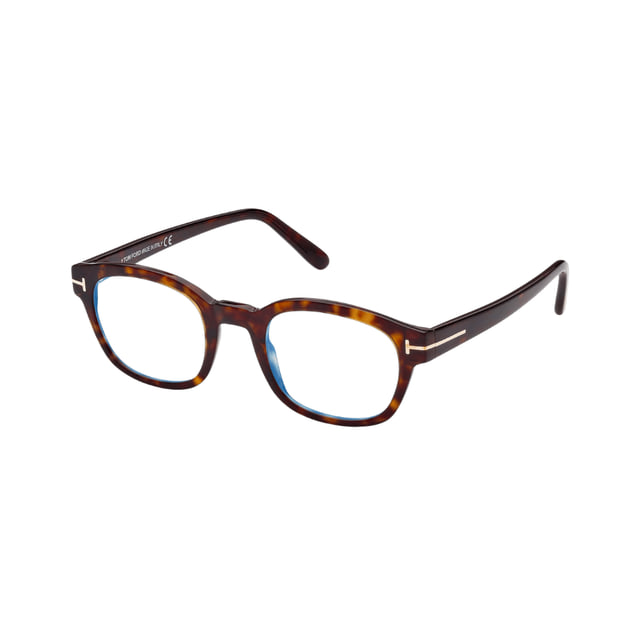 Tom Ford FT5808-B/V Dark Havana / Clear Blue Light Block Eyeglasses