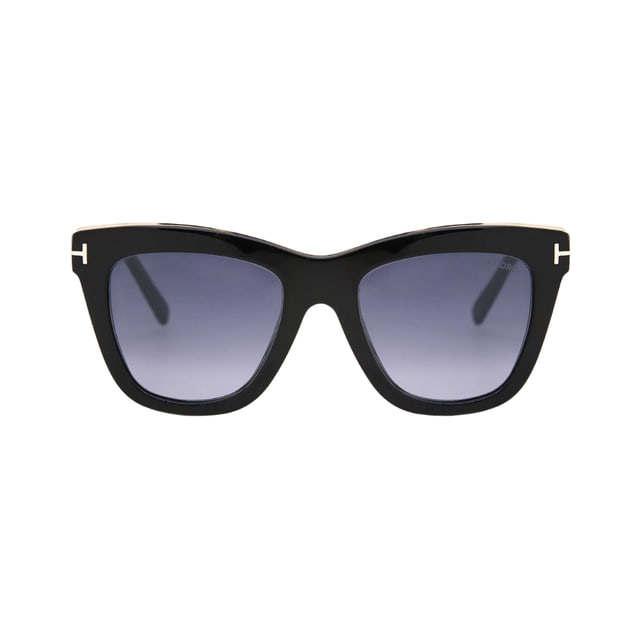 Tom Ford FT0685/S Julie Shiny Black / Gradient Smoke with Silver Mirror Sunglasses product photo 1