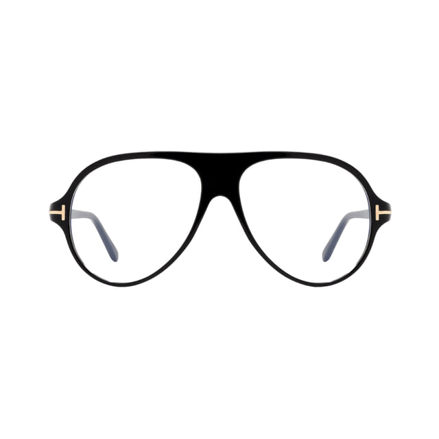 Tom Ford FT5012-B/V Shiny Black / Clear Blue Light Block Eyeglasses product photo 1