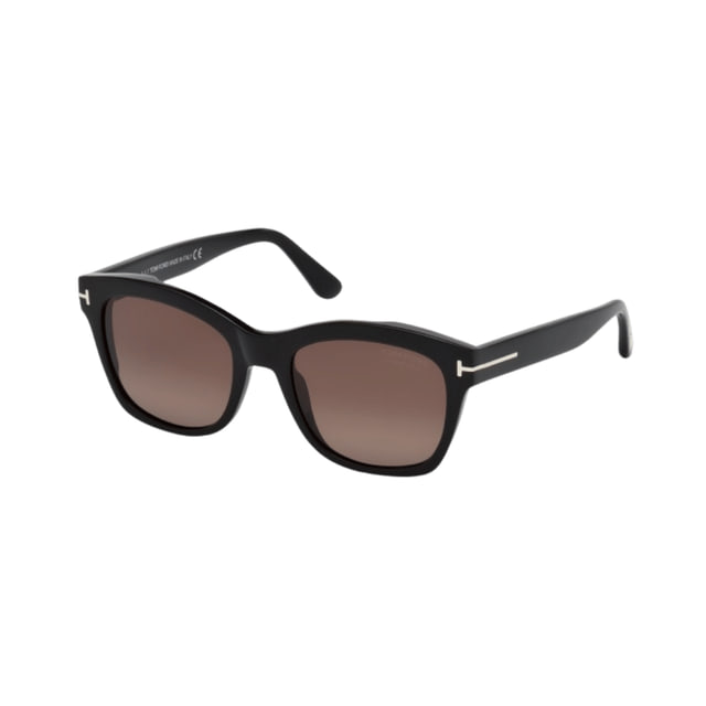 Tom Ford FT0614/S Lauren-02 Shiny Black / Gradient Burgundy Polarized Sunglasses product photo 1