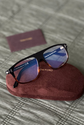 Tom Ford FT5901-B-N Black / Havana / Clear Blue Light Block product photo 1