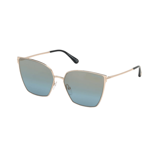 Tom Ford FT0653/S Shiny Rose Gold / Blue Gradient Gold Mirror Sunglasses Tom Ford FT0653/S Shiny Rose Gold / Blue Gradient Gold Mirror Sunglasses