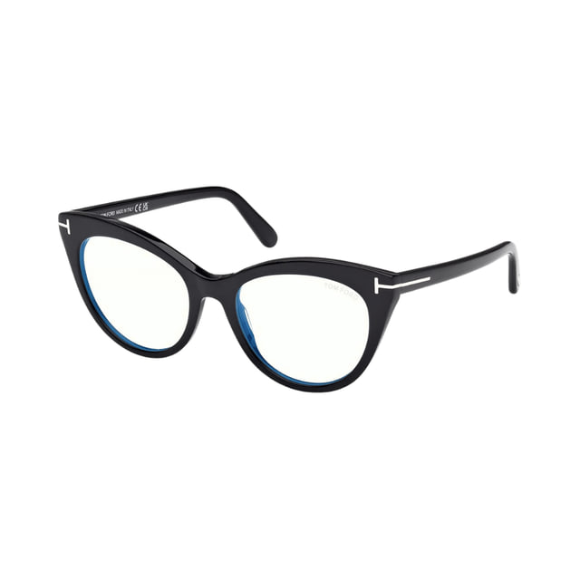 Tom Ford FT6091-B Shiny Black / Blue Block