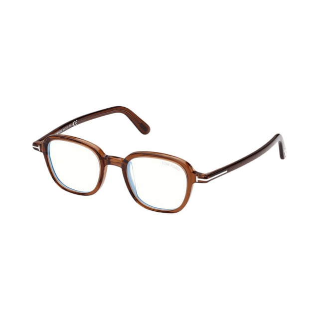 Tom Ford FT5837-B Transparent Dark Brown / Clear Blue Light Block product photo 1
