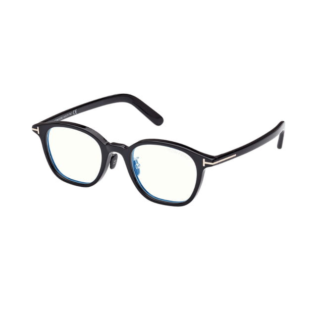 Tom Ford FT5858-D-B Shiny Black / Clear Blue Light Block product photo 1