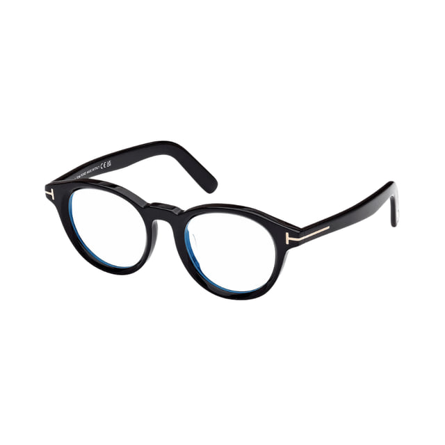 Tom Ford FT5931-D-B Shiny Black / Clear Blue Light Block Lenses product photo 1