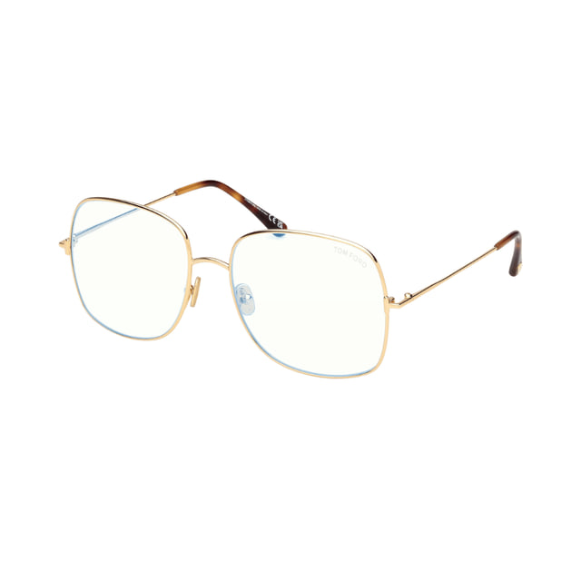 Tom Ford FT6048-B Shiny Deep Gold / Clear Blue Light Block product photo 1