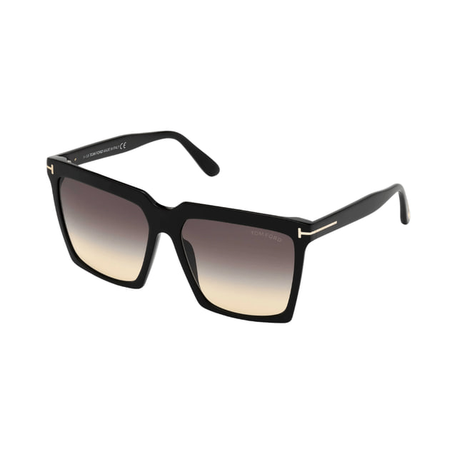 Tom Ford FT0764 Sabrina-02 Shiny Black / Smoke Gradient product photo 1