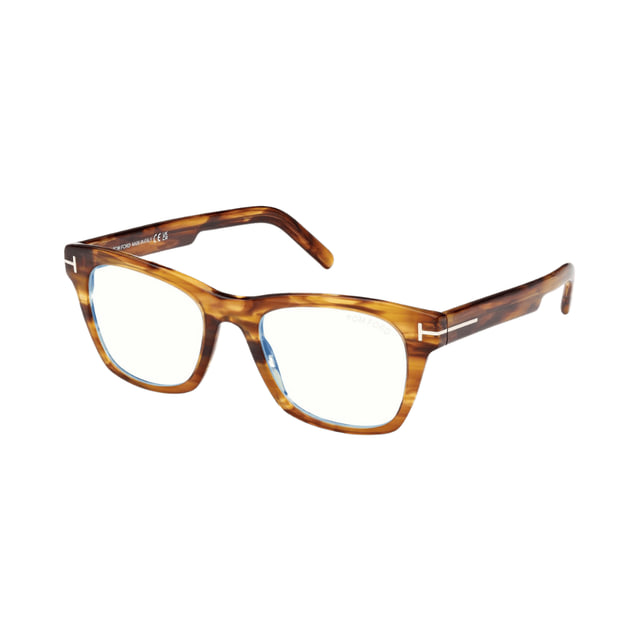 Tom Ford FT5886-B Light Brown / Clear Blue Light Block product photo 1