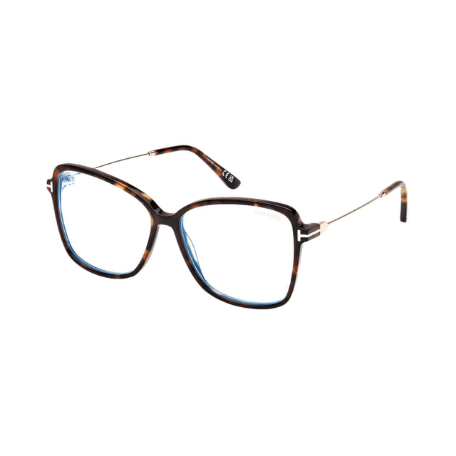 Tom Ford FT5953-B Dark Havana / Clear Blue Light Block Tom Ford FT5953-B Dark Havana / Clear Blue Light Block