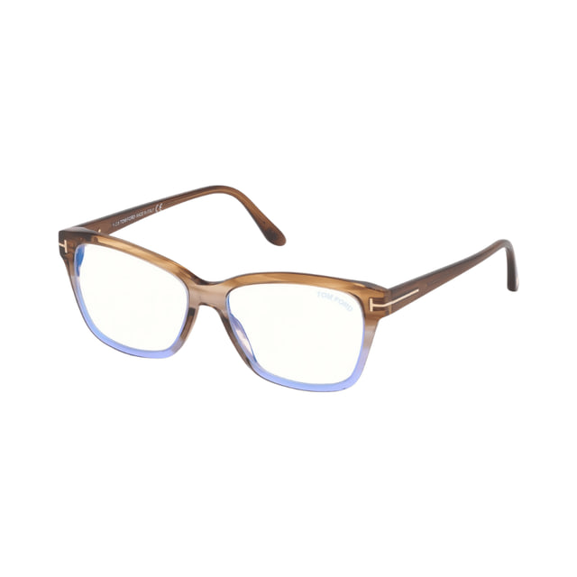 Tom Ford FT5597-F-B Brown Melange / Violet / Clear Blue Light Block product photo 1