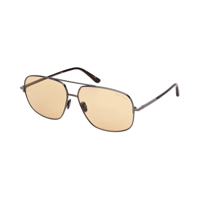 Tom Ford FT1096 Tex Shiny Gunmetal / Brown Photochromic