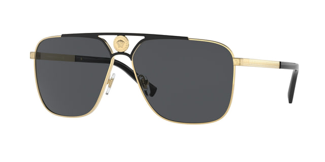 Versace VE2238 Gold Matte Black / Dark Grey Sunglasses product photo 1