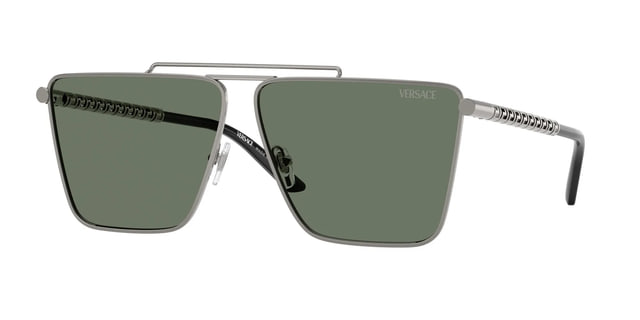 Versace VE2266 Gunmetal / Dark Green Sunglasses Versace VE2266 Gunmetal / Dark Green Sunglasses