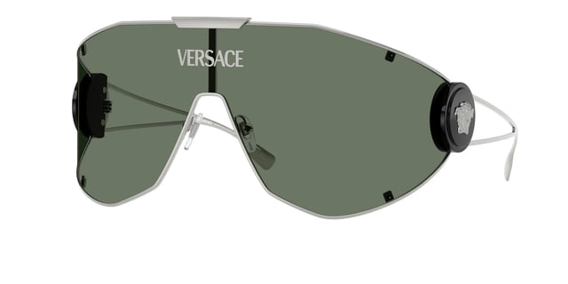 Versace VE2268 Silver / Dark Green Sunglasses