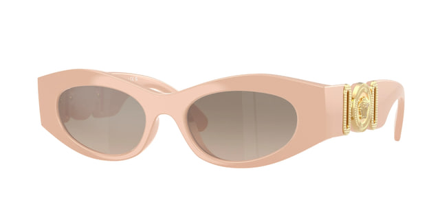 Versace VE4480U Nude / Brown Grad Grey Mirror Silver Sunglasses