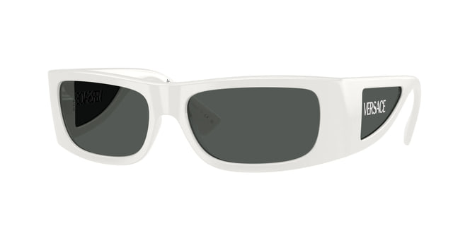 Versace VE4482 White / Dark Grey Sunglasses